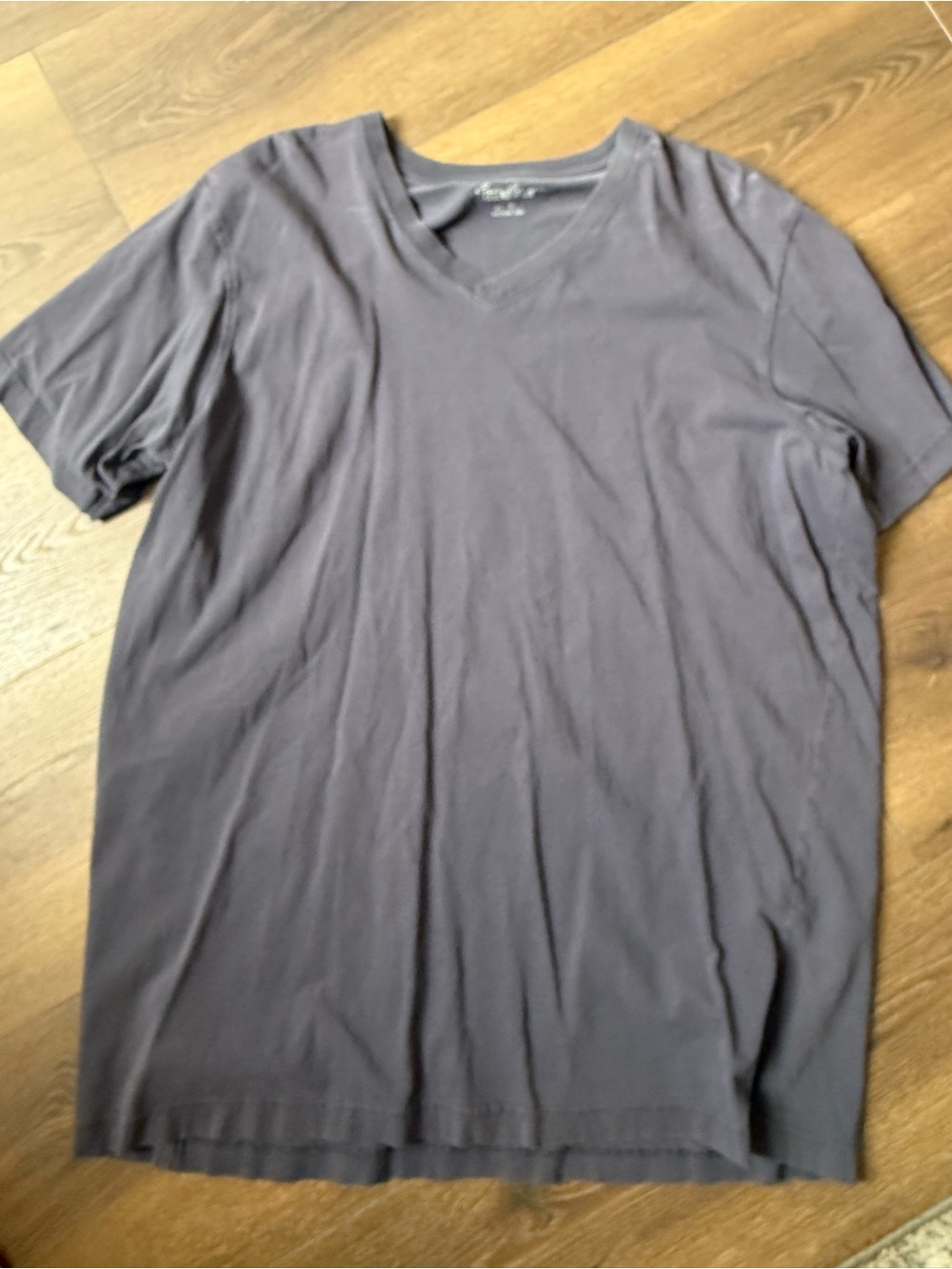 Eddie Bauer Men's V-Neck Tee in Charcoal